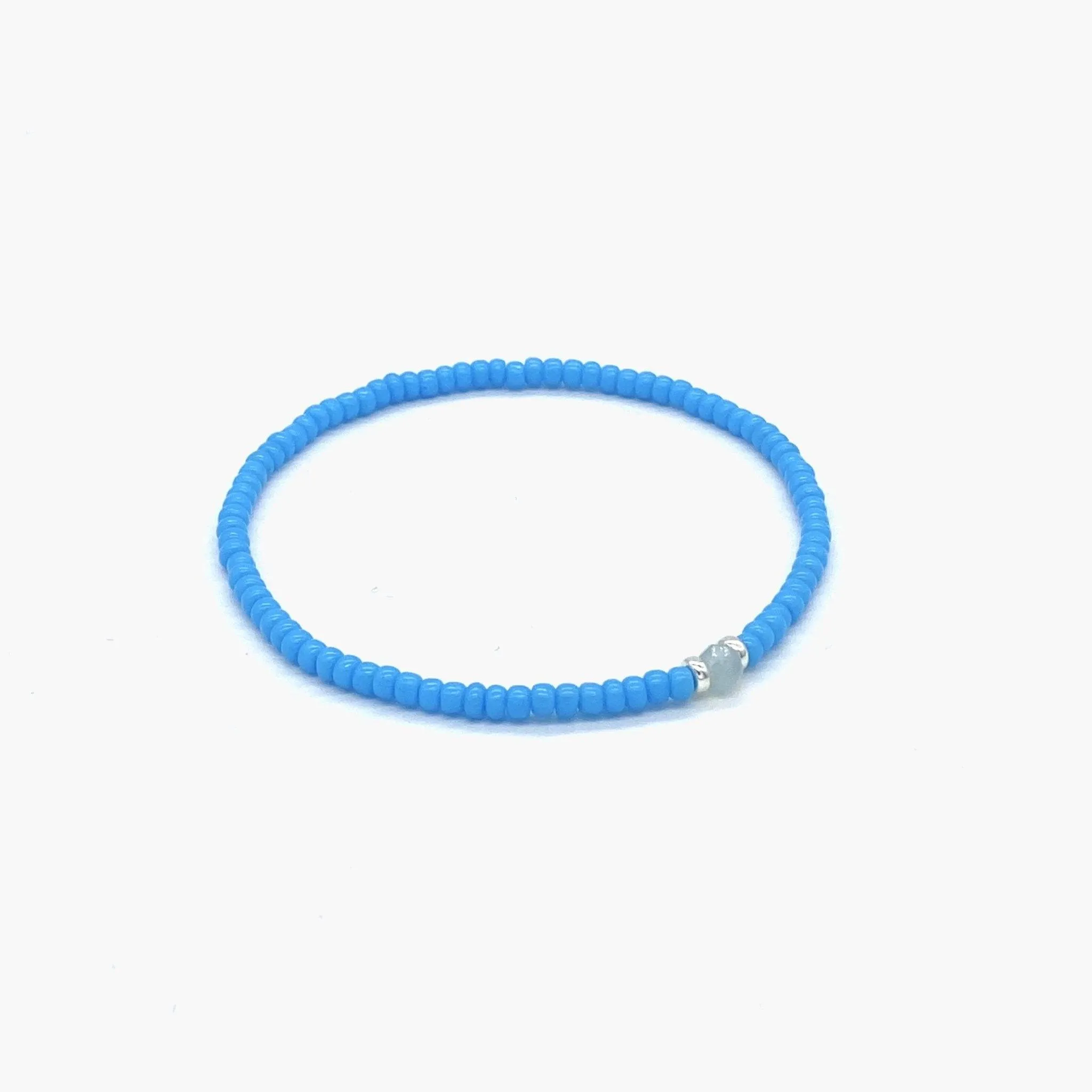 2mm Beads Dandy Bracelet (Light Blue)