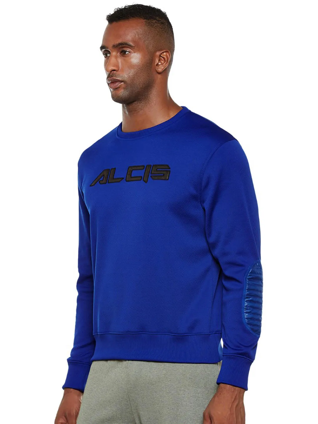 Alcis Men Blue Printed Sweatshirt 113MSS144