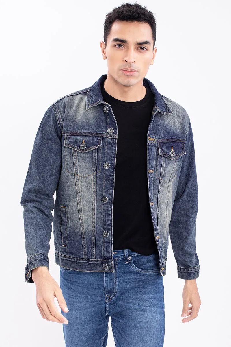 Antic Blue Tiger Denim Jackets