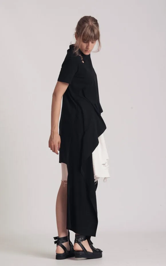 Asymmetrical Black Tunic