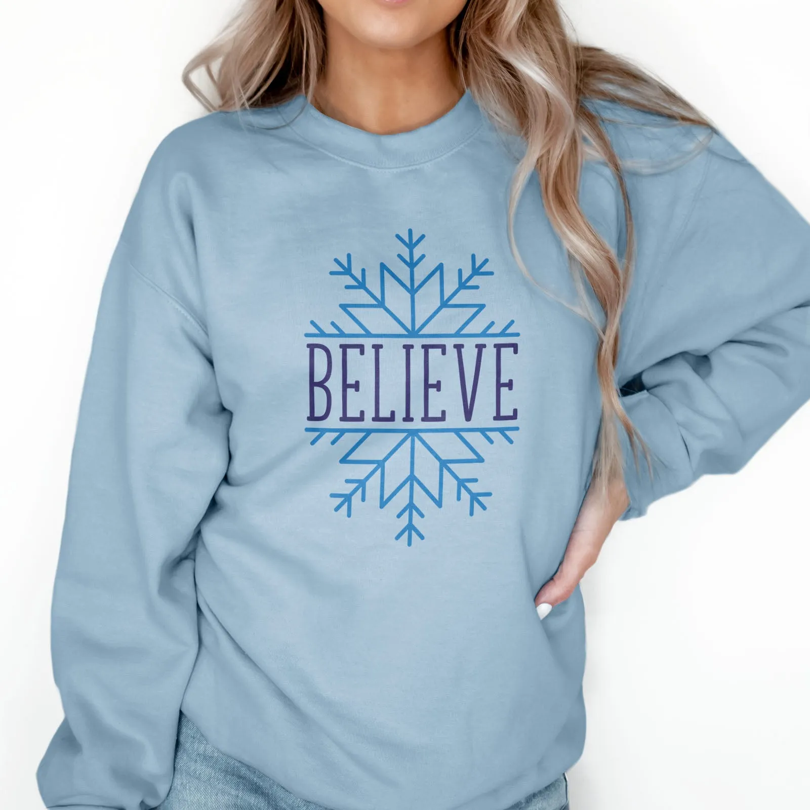 Believe Snowflake Sweatshirt