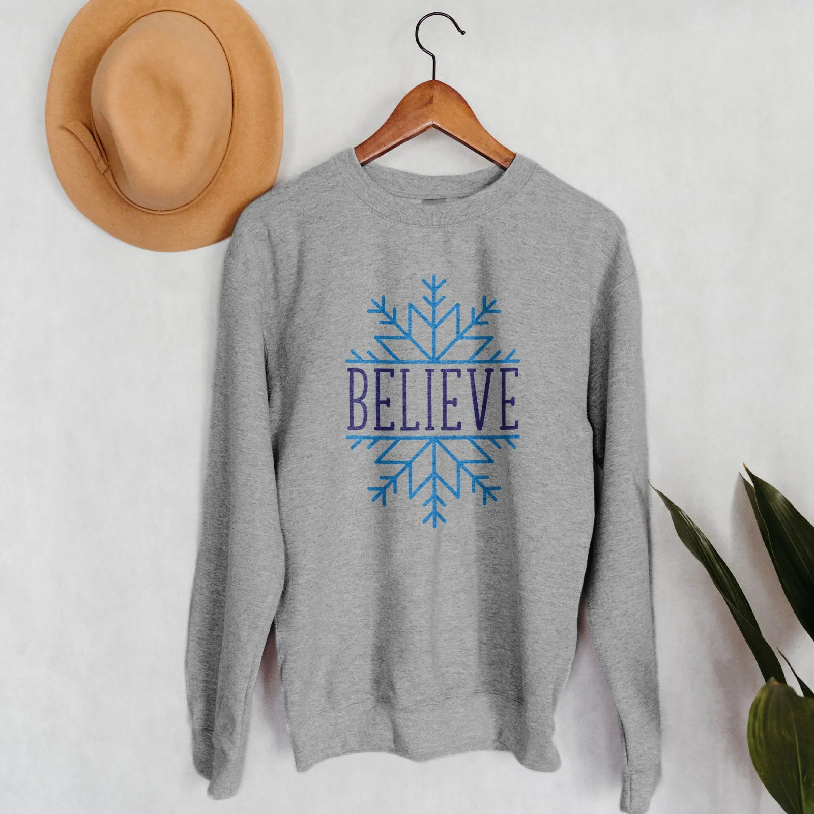 Believe Snowflake Sweatshirt