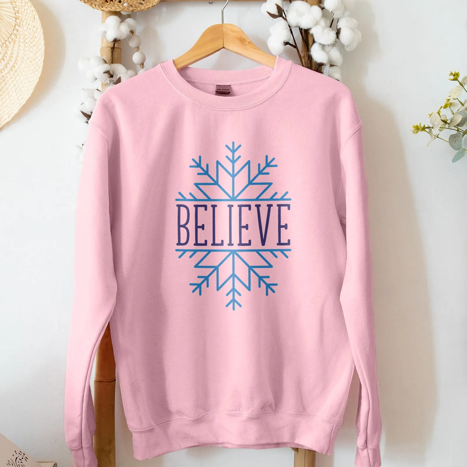 Believe Snowflake Sweatshirt