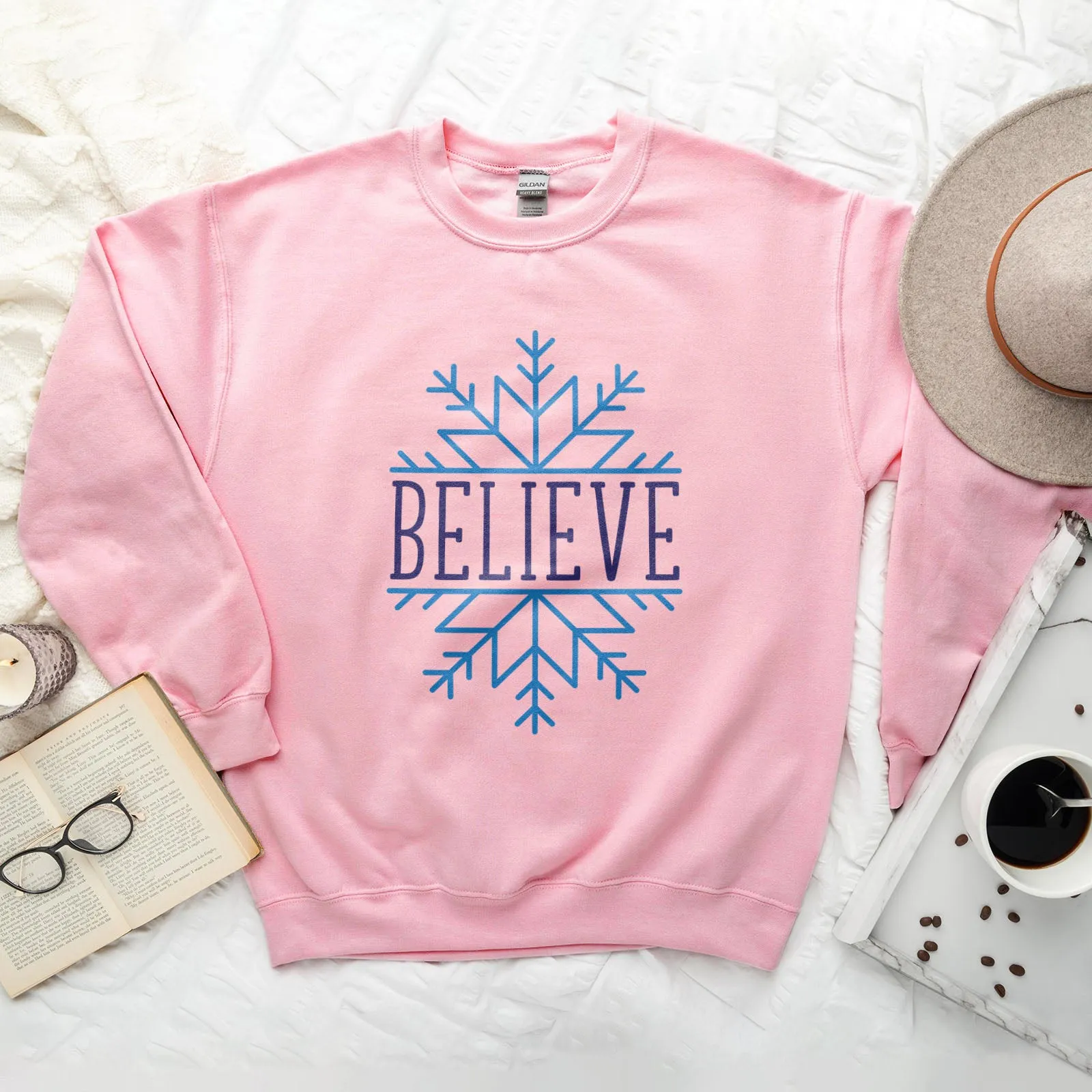 Believe Snowflake Sweatshirt