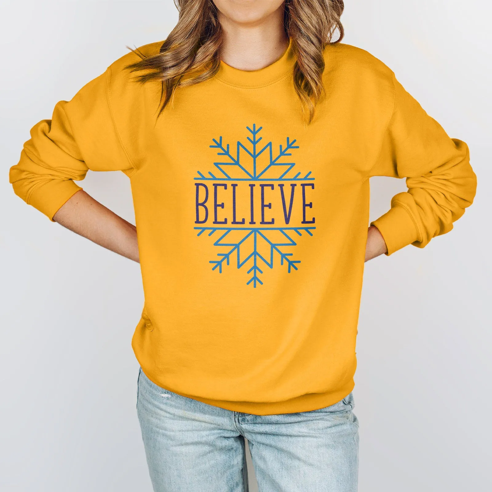 Believe Snowflake Sweatshirt