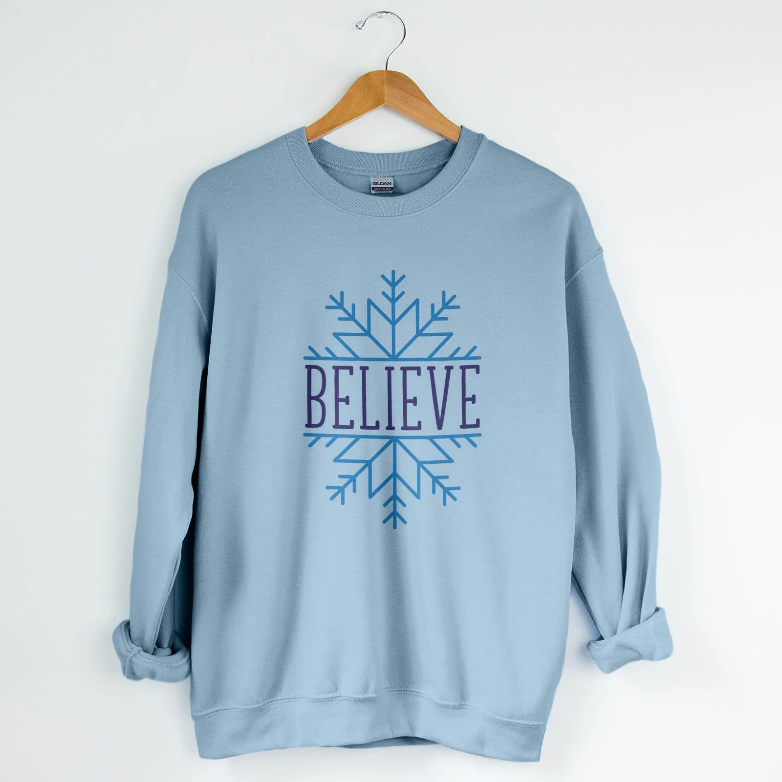 Believe Snowflake Sweatshirt