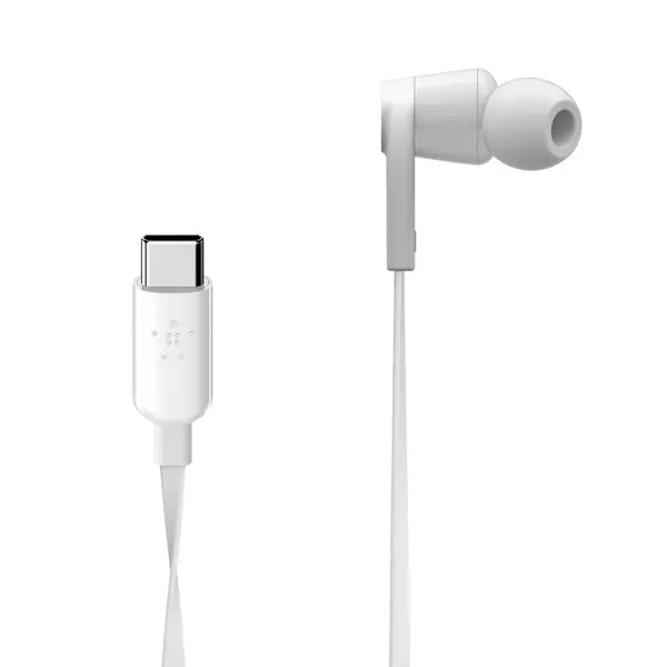 BELKIN SoundForm Wired Earbuds with USB-C Connector - White