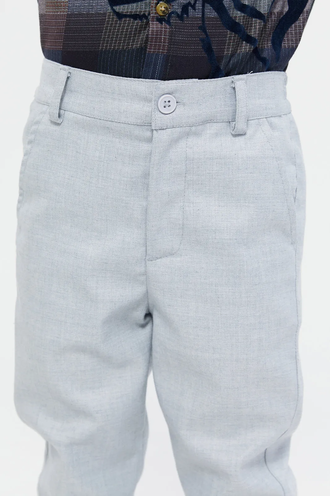 Boys Grey Formal Trouser