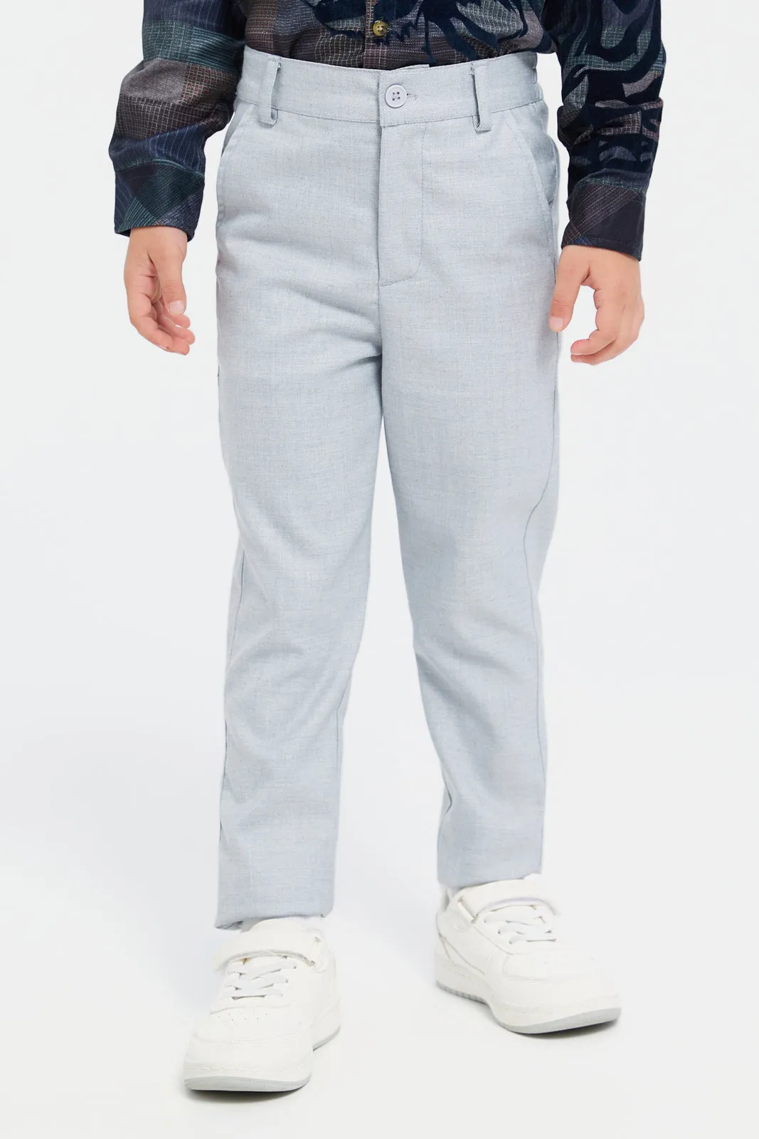 Boys Grey Formal Trouser