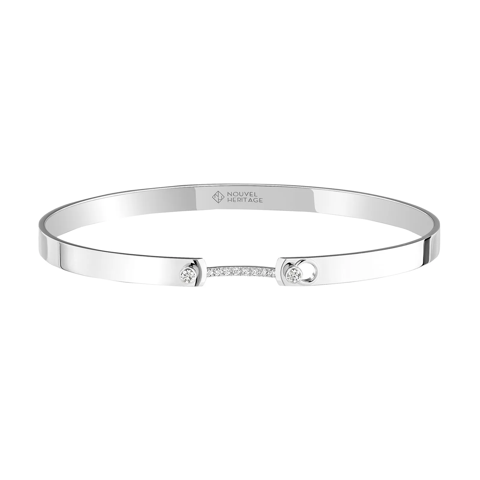 Business Meeting Bangle - White Gold