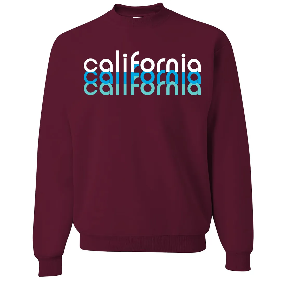 California Cool Stacked Crewneck Sweatshirt