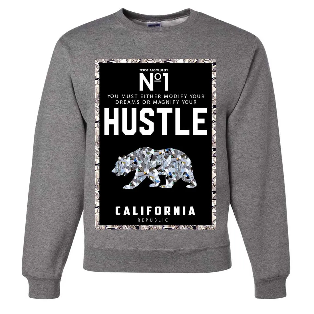 California Republic No. 1 Diamond Hustle Crewneck Sweatshirt