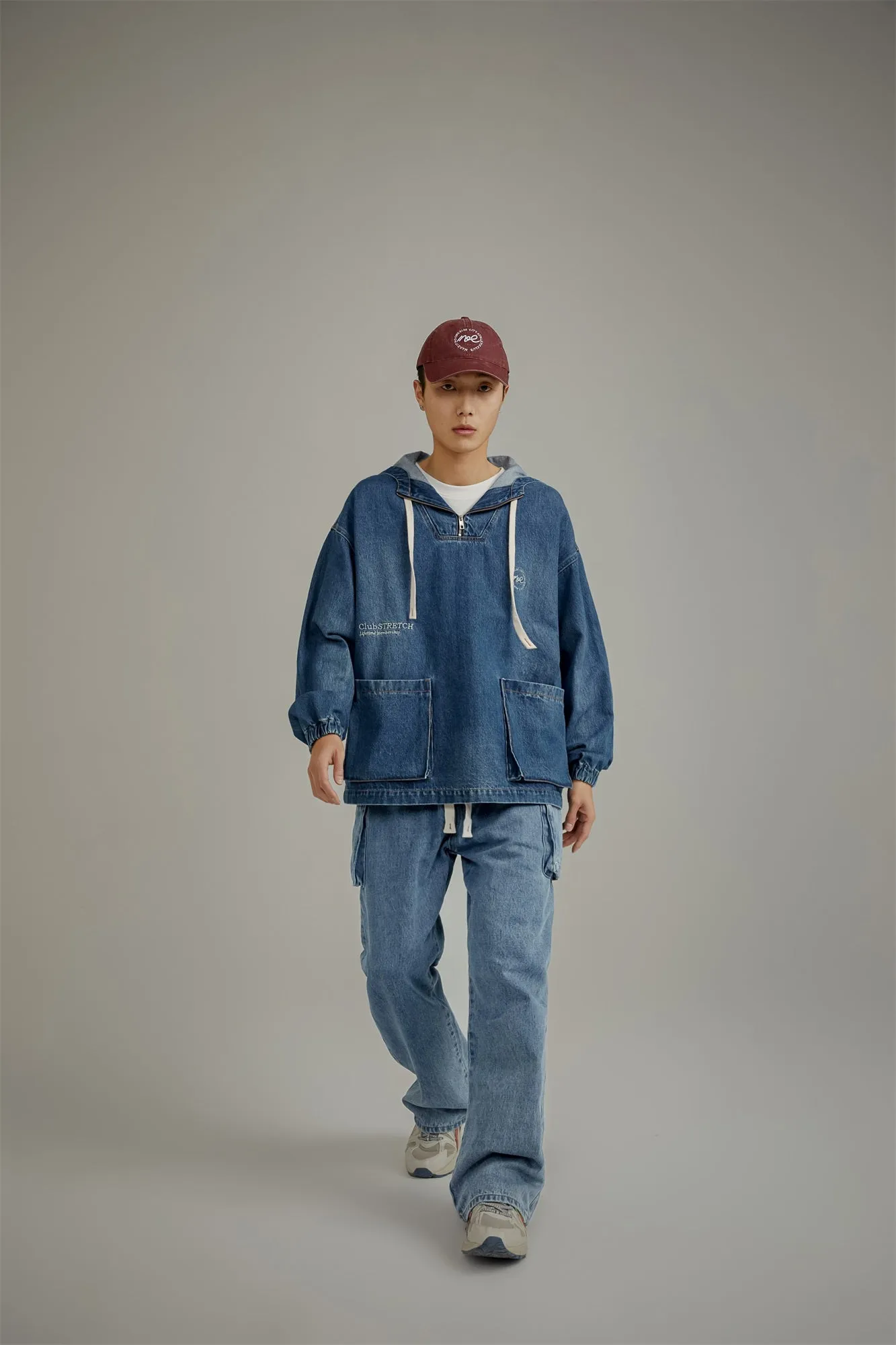 Club Stretch Denim Pocket Anorak Jacket