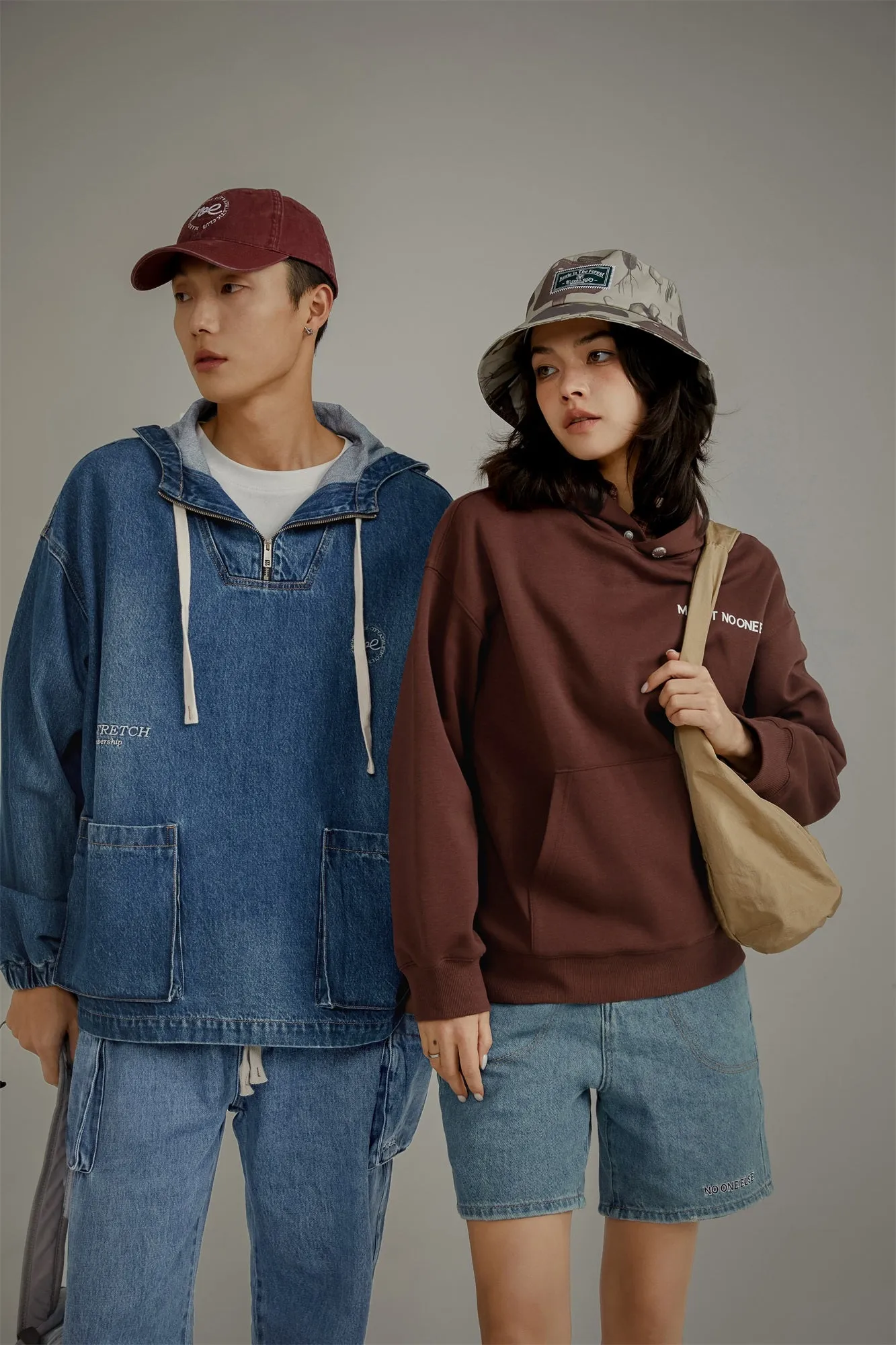 Club Stretch Denim Pocket Anorak Jacket