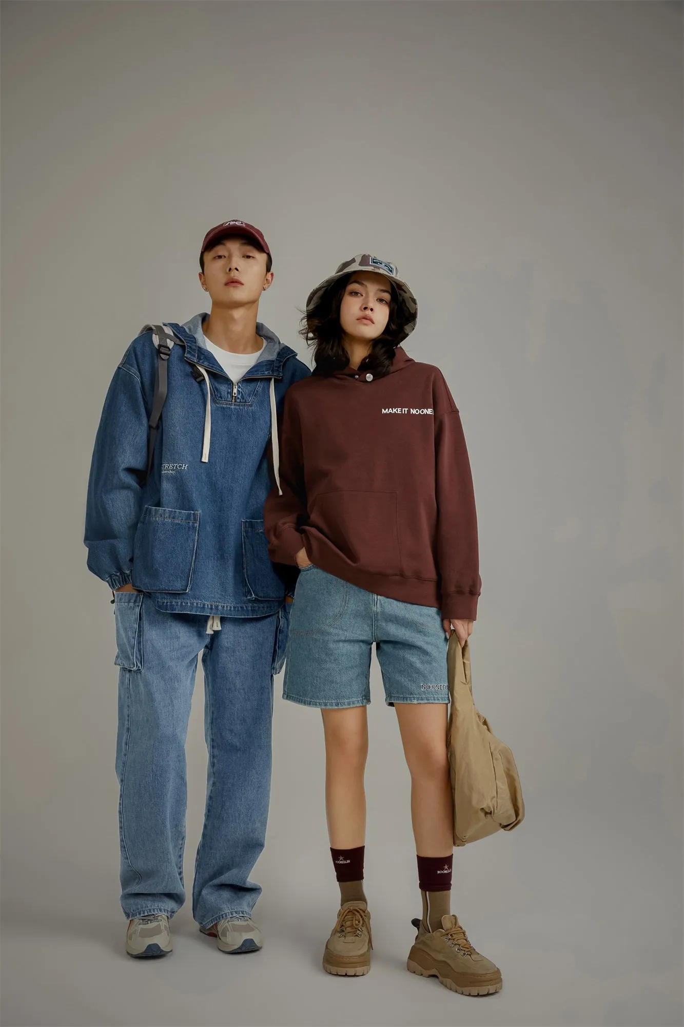 Club Stretch Denim Pocket Anorak Jacket