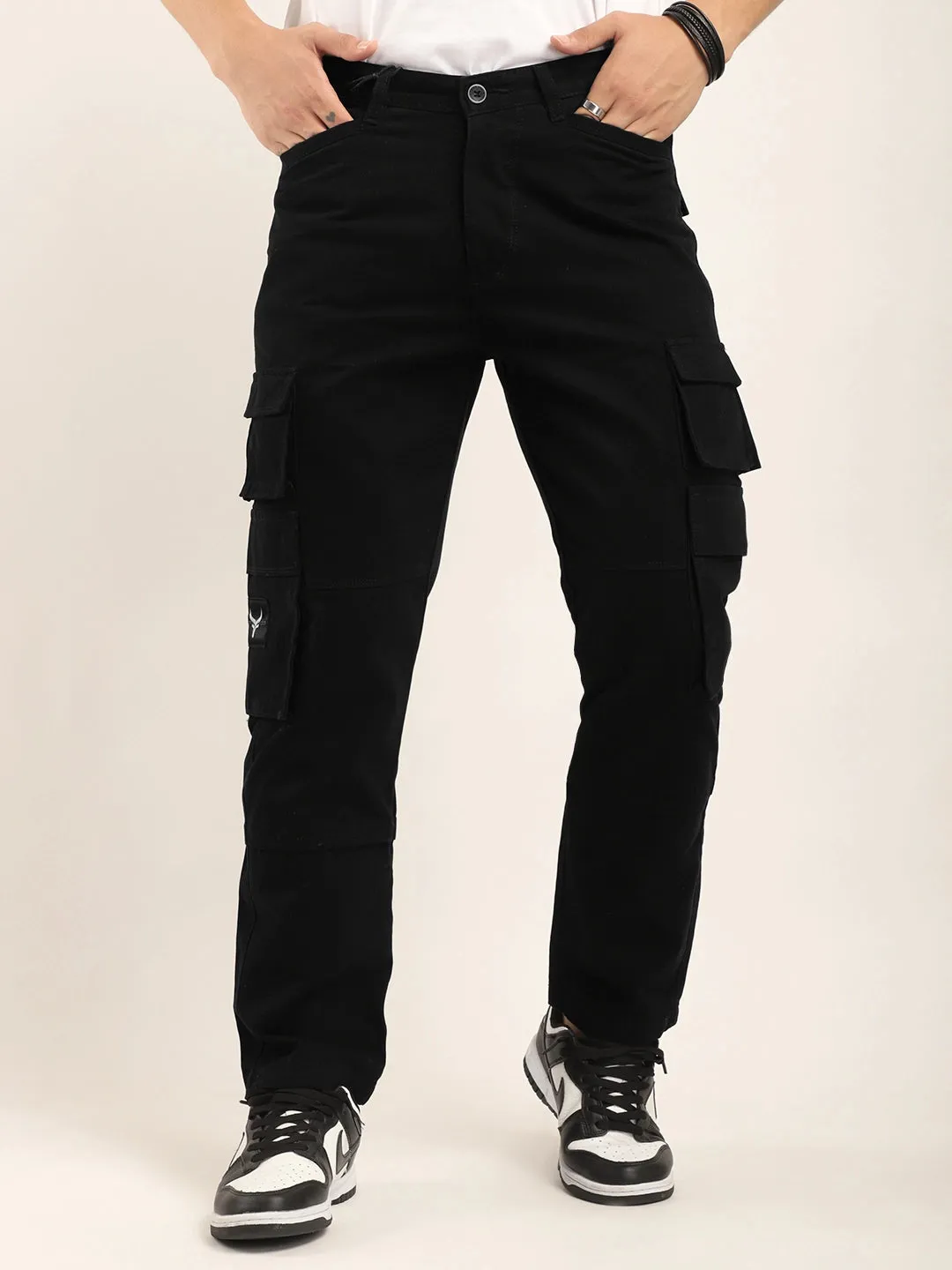 Dope Black Multipocket Cargo