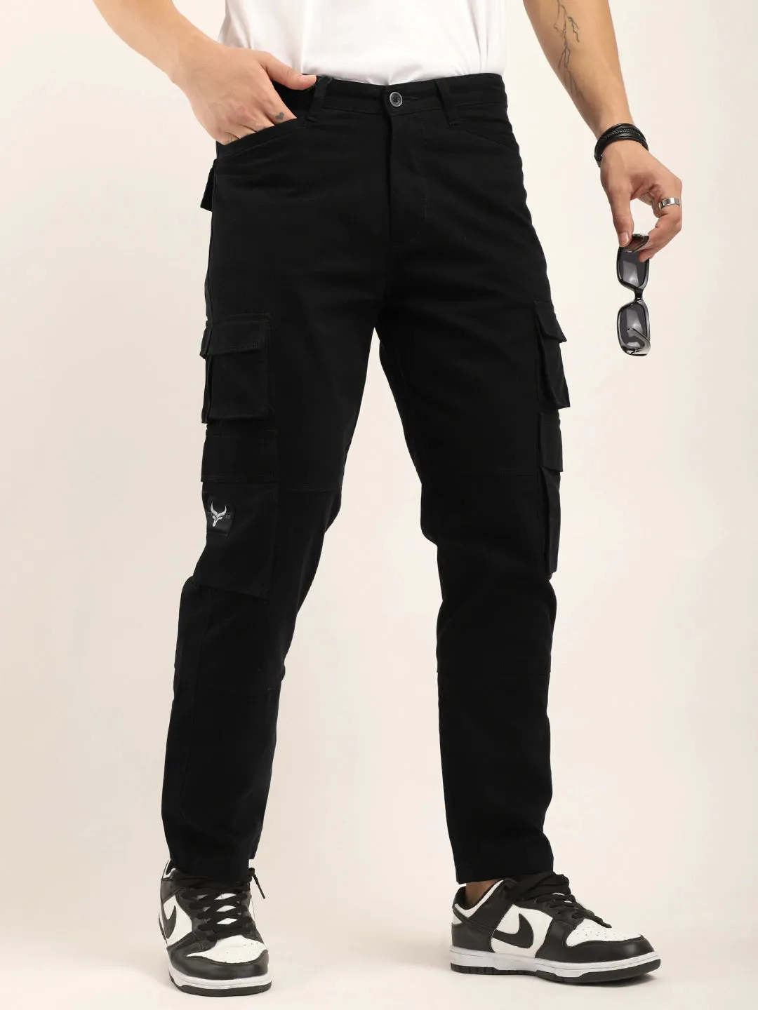 Dope Black Multipocket Cargo