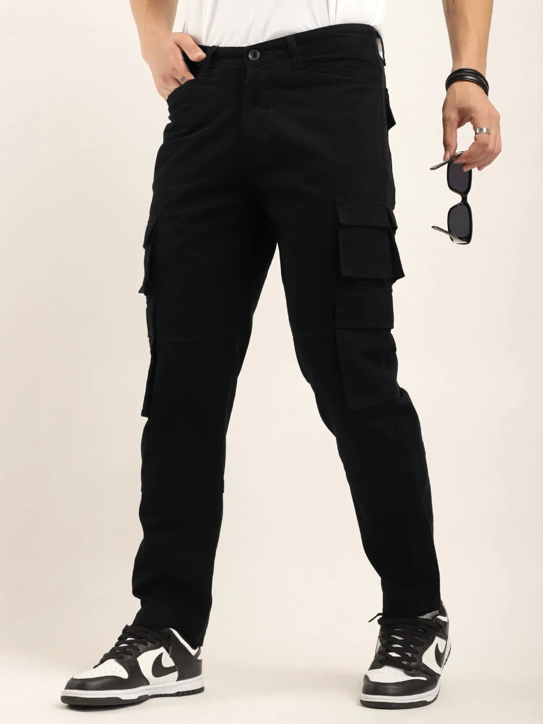 Dope Black Multipocket Cargo