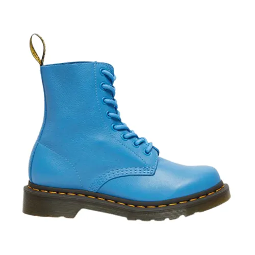 Dr. Martens 8 Eye Boots - Pascal - Mid Blue