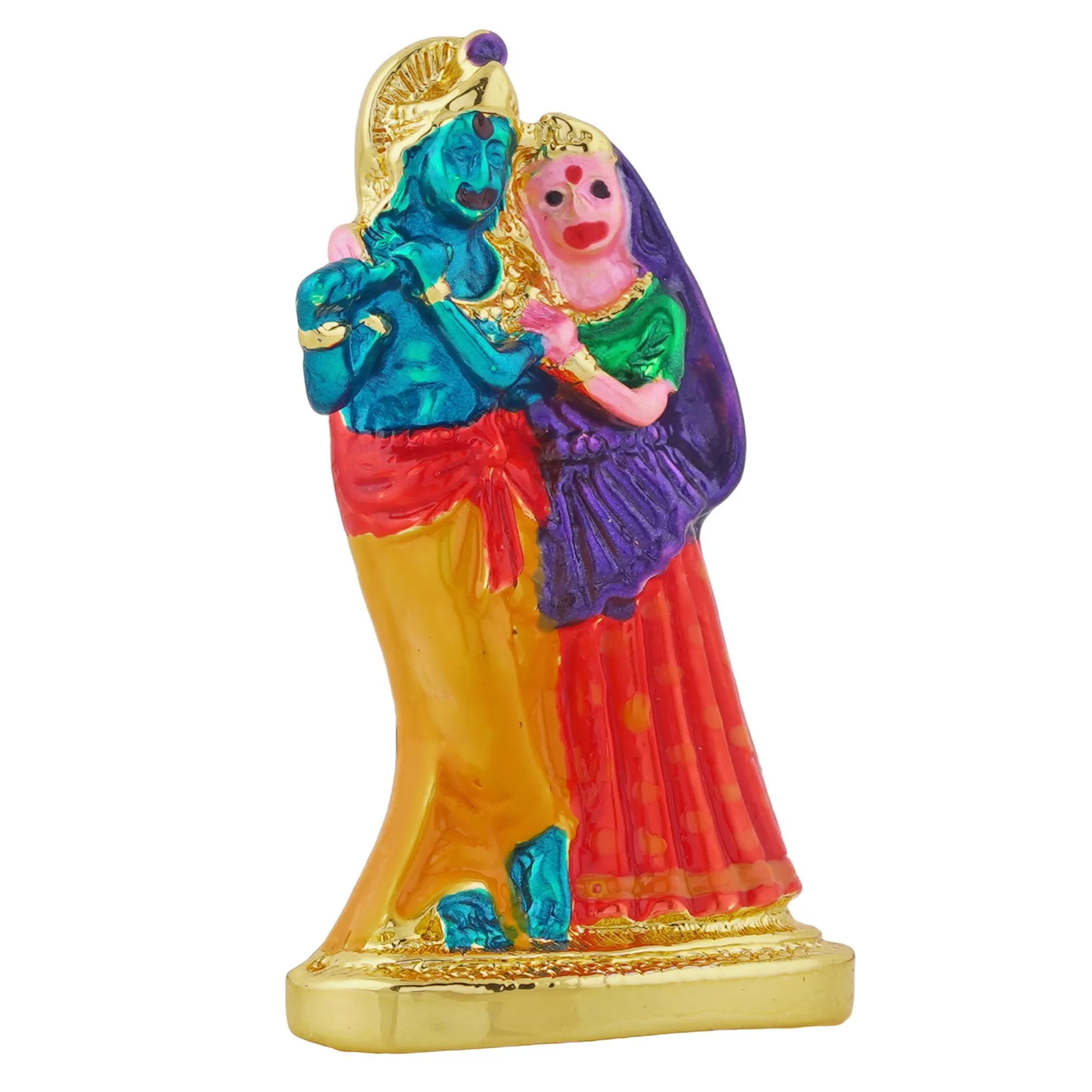 Estele Gold Plated Devotional Shree Radha Krishna Idol