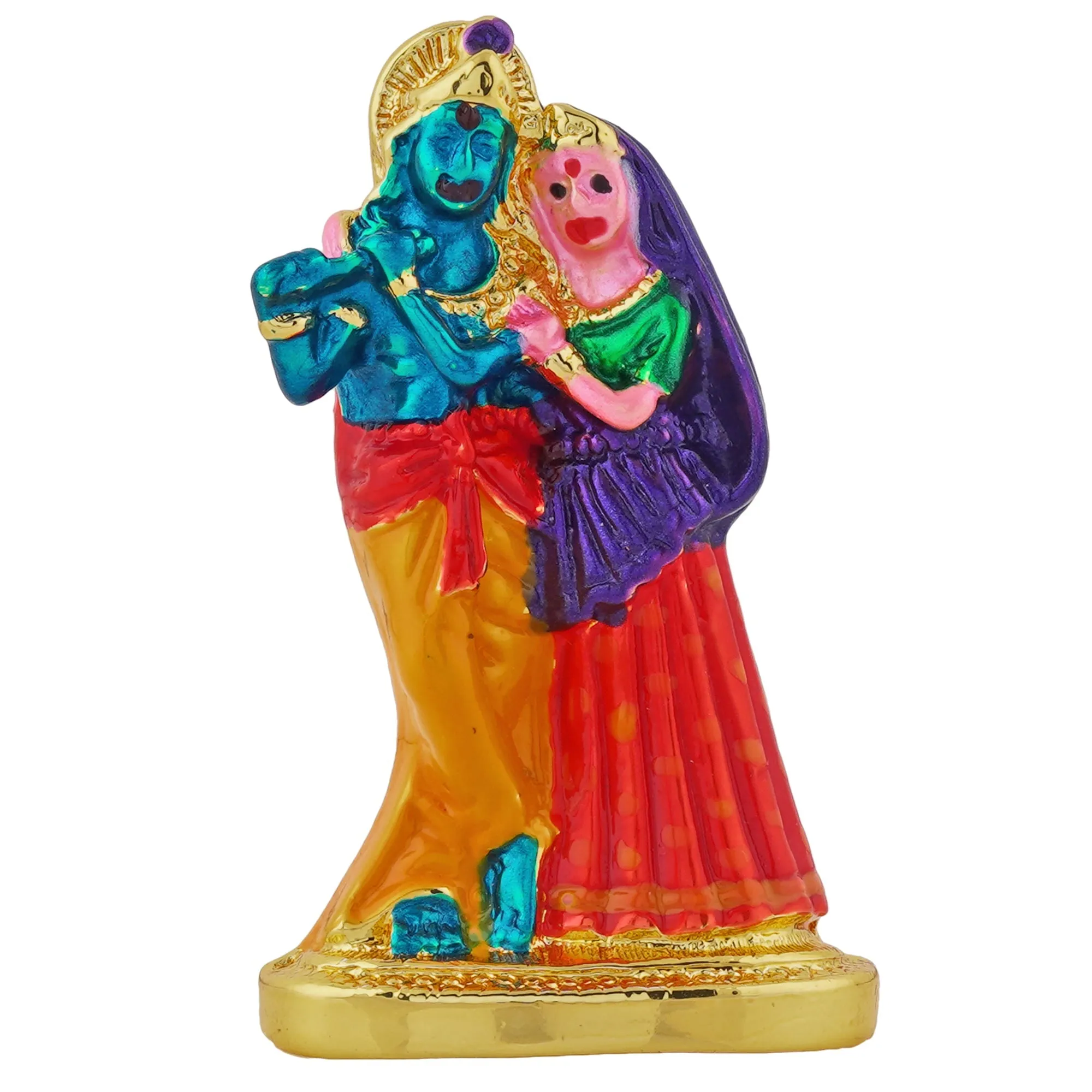 Estele Gold Plated Devotional Shree Radha Krishna Idol