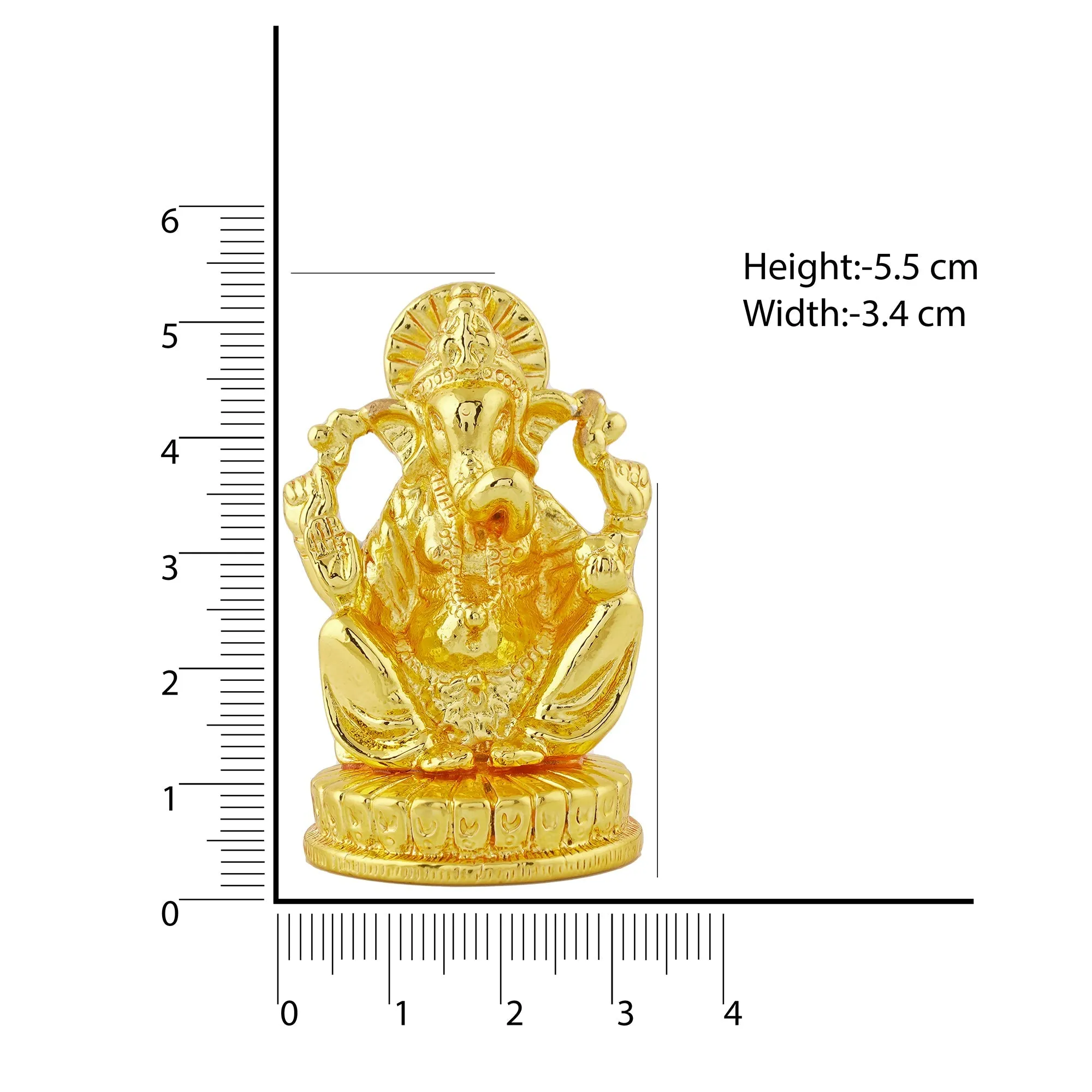 Estele Gold Plated Divine Ganesh Idol