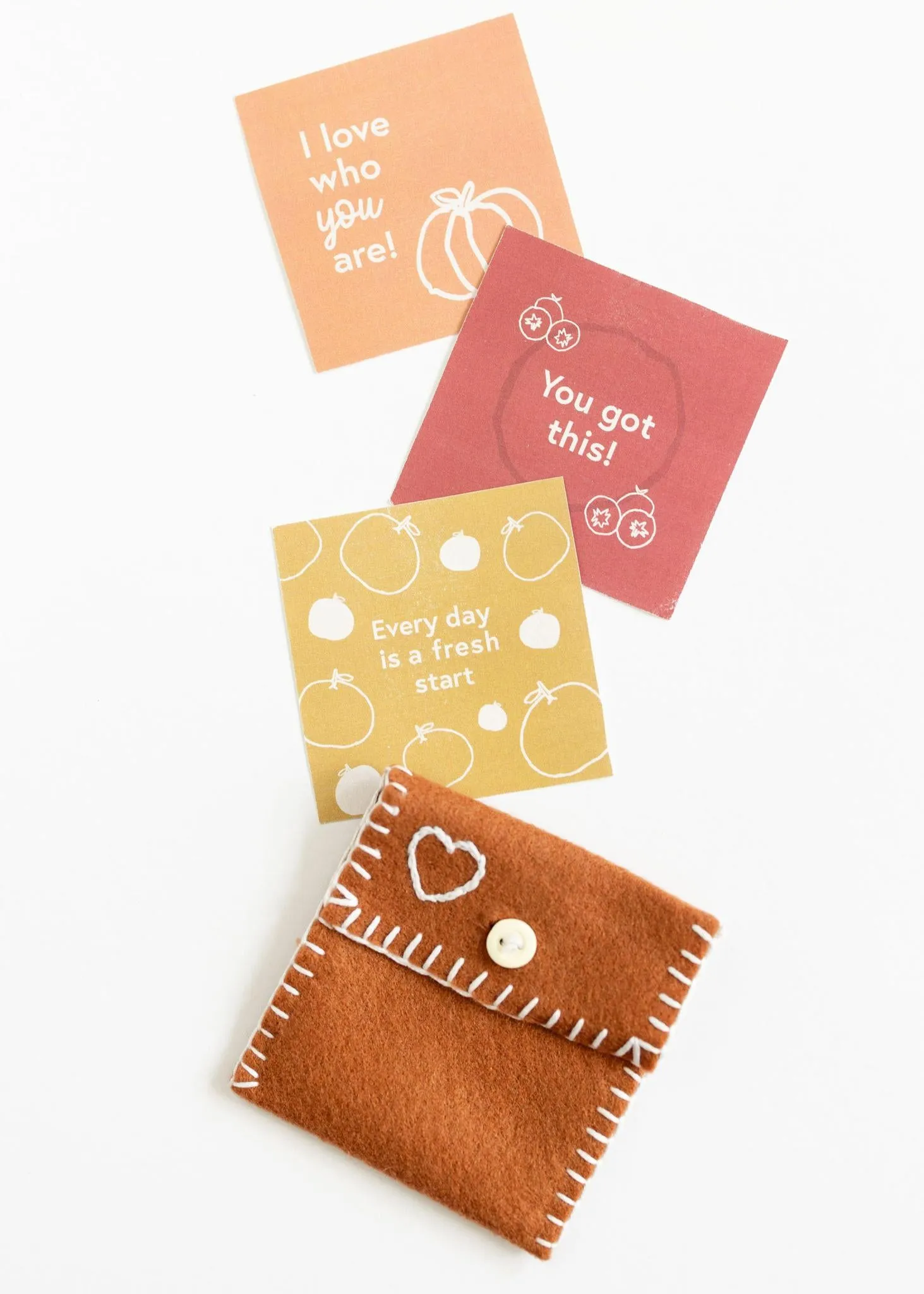 Felt Envelope   Mini Inspirational Cards