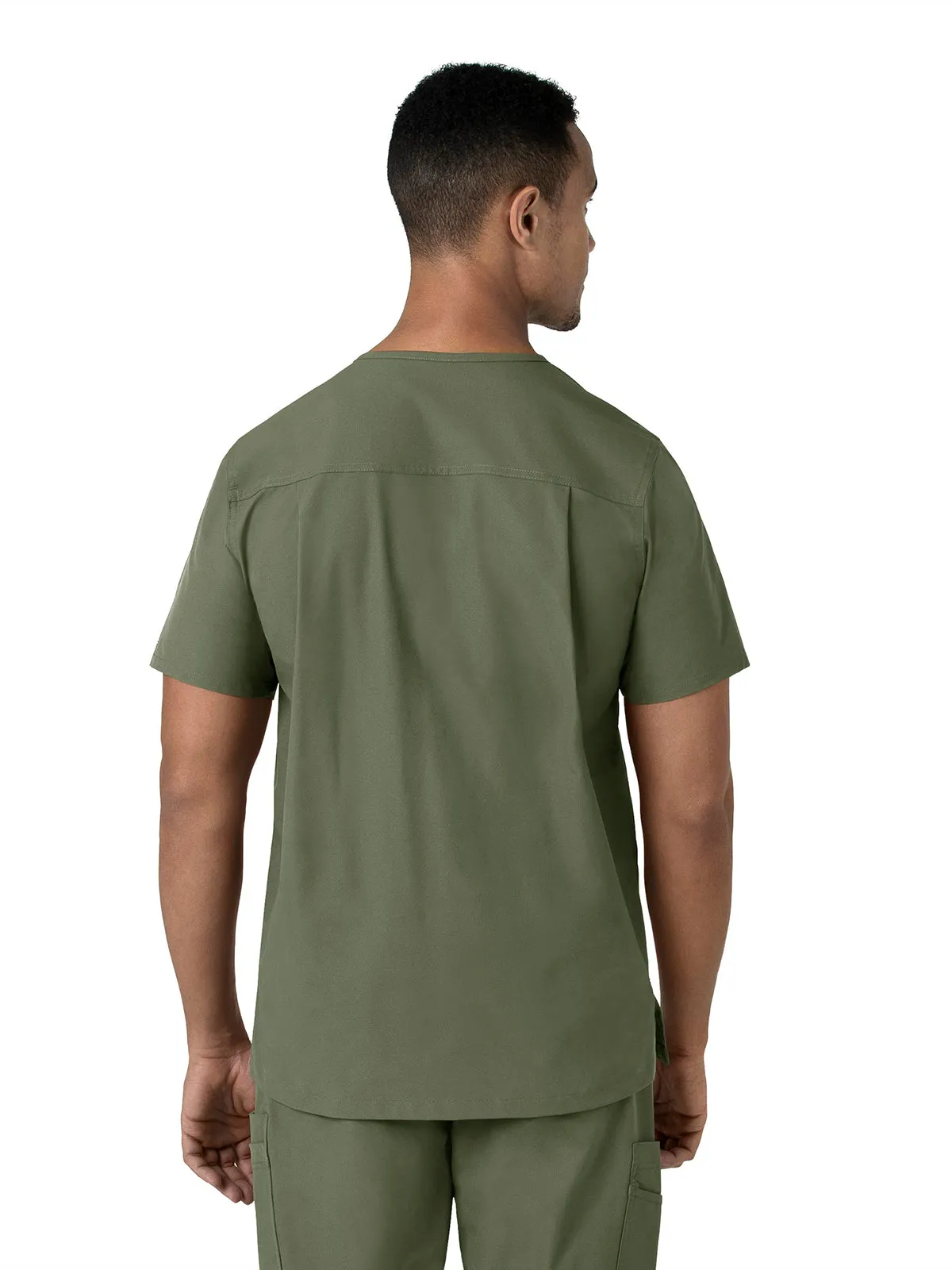 Force Essentials - Men's V-Neck Shirttail Scrub Top