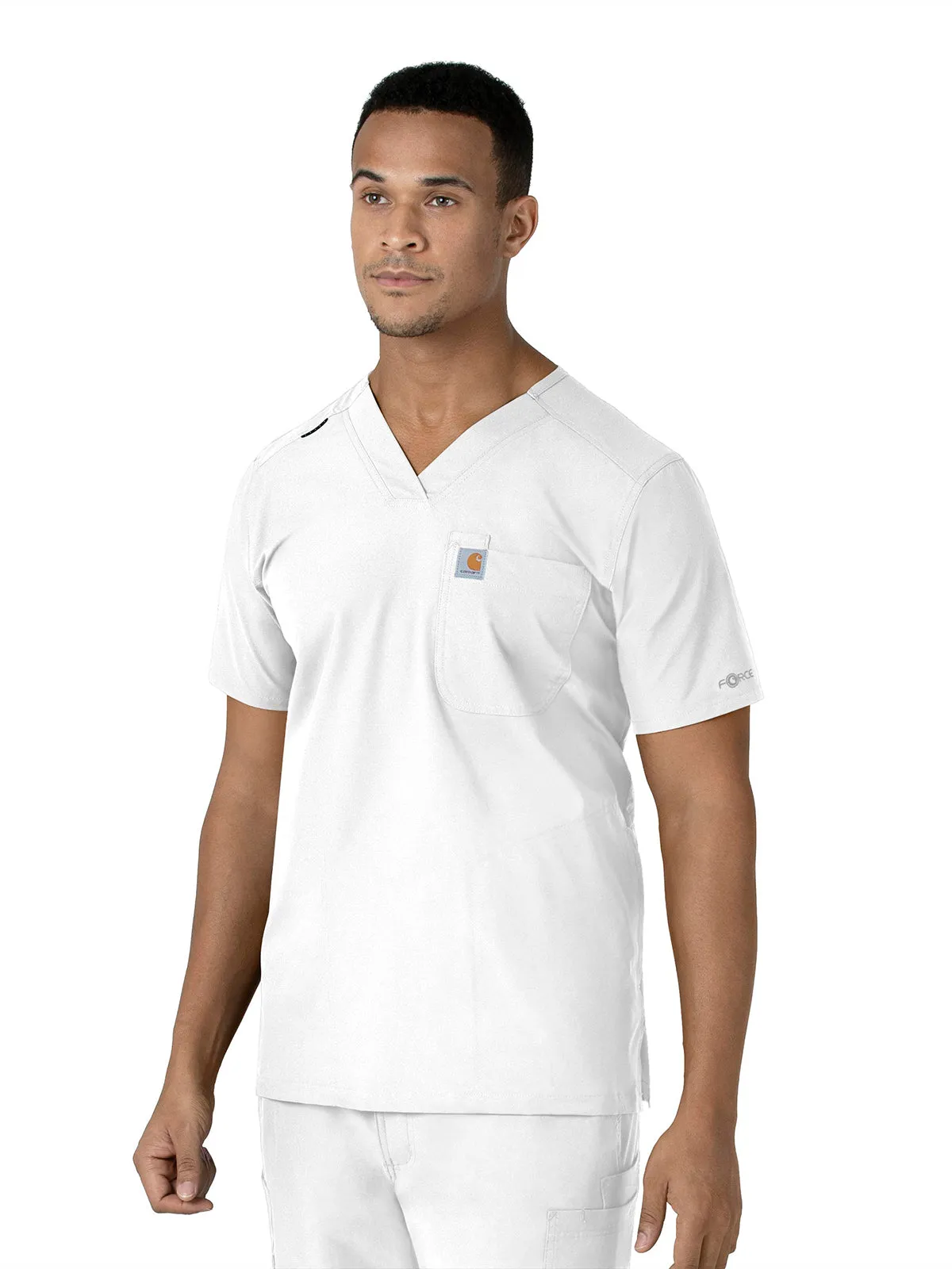 Force Essentials - Men's V-Neck Shirttail Scrub Top