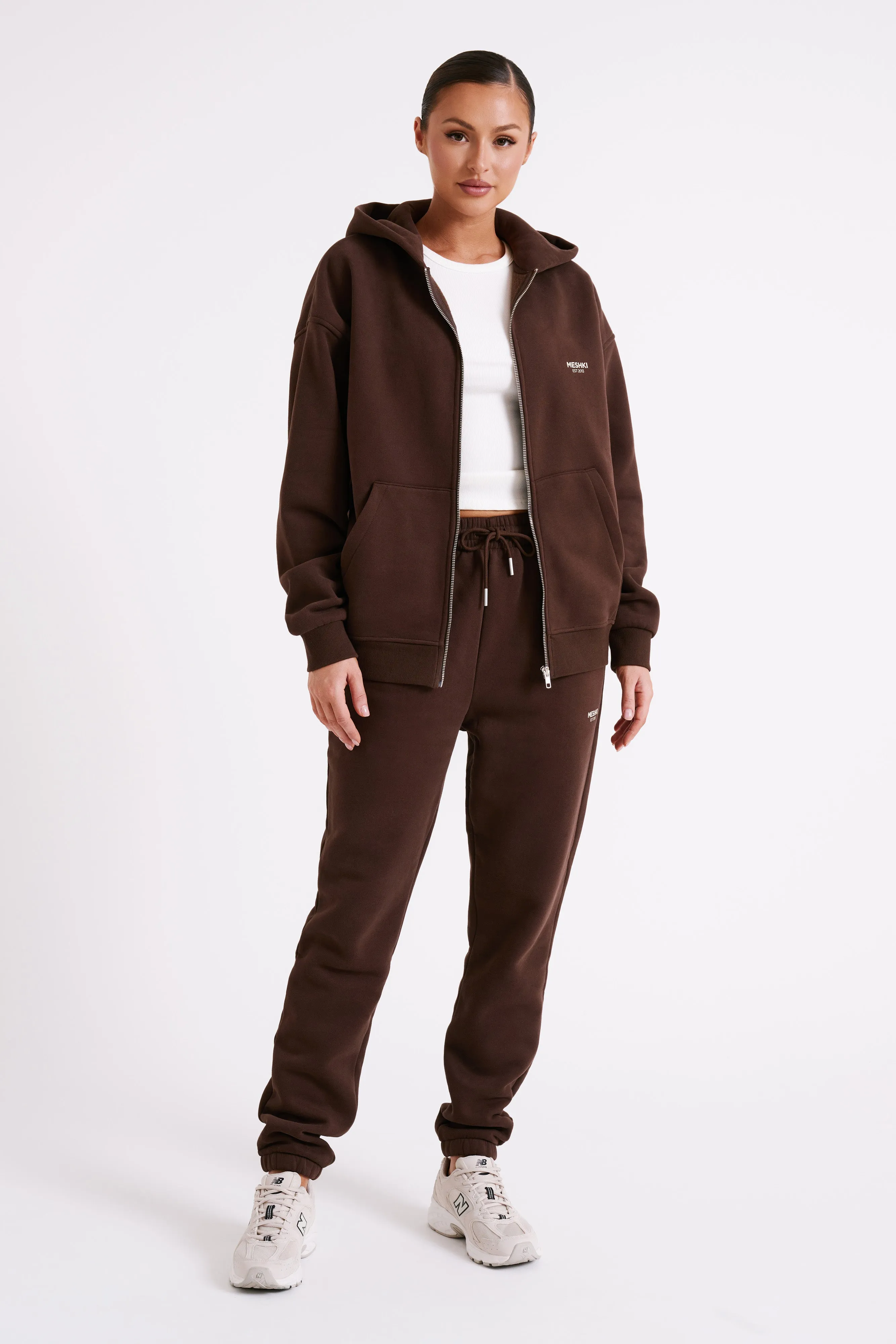 Frankie Unisex Jogger - Dark Chocolate