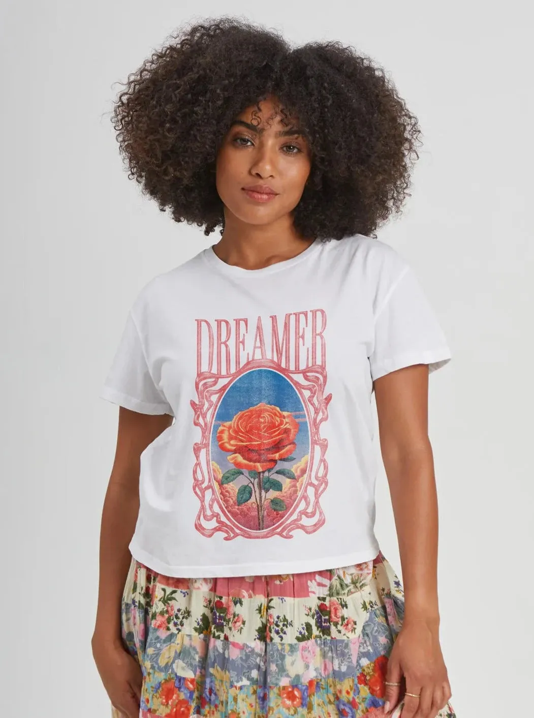 Girl Dangerous Dreamer White Classic Tee