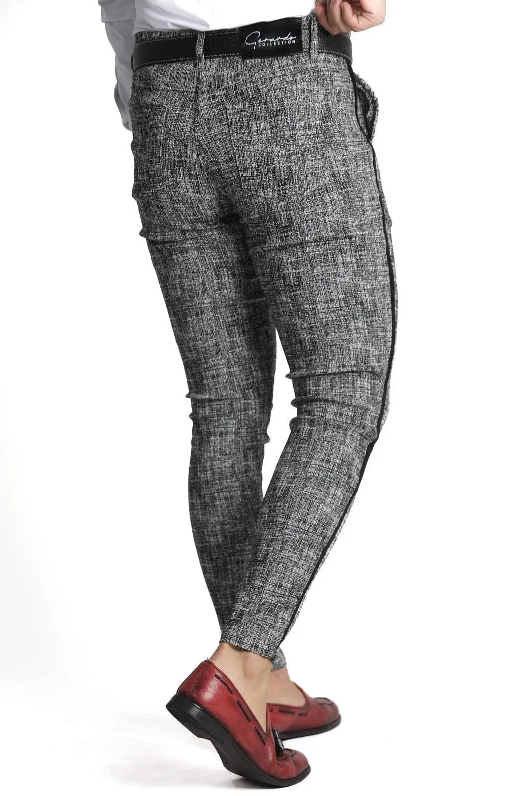 Graphite Grey Slim Fit Dress Pants