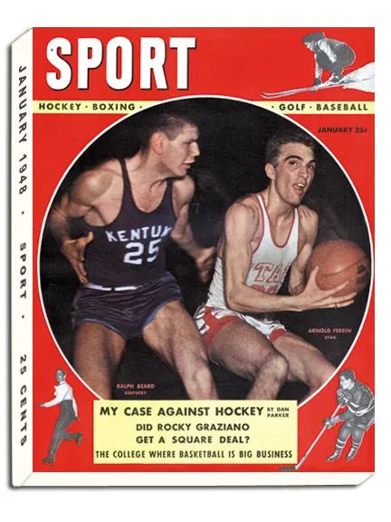 January 1948 SPORT Cover (Ralph Beard, University of Kentucky, Arnold Ferrin, University of Utah)