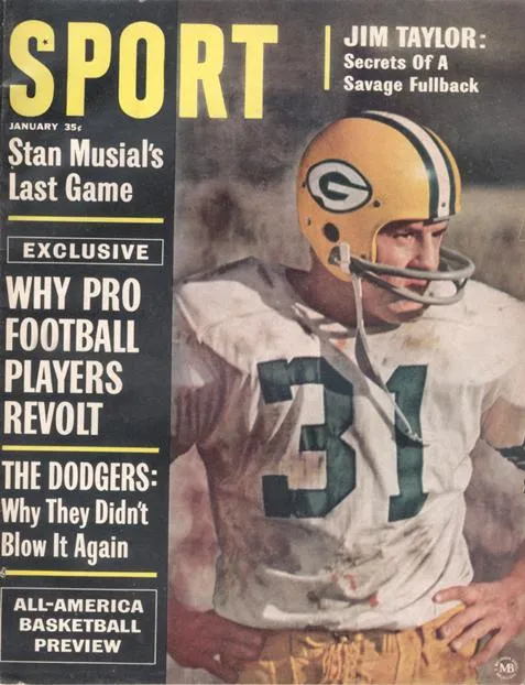 January 1964 SPORT Cover (Jim Taylor, Green Bay Packers)