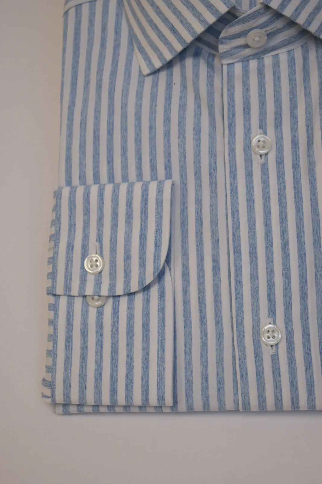 Liam John Light Blue Stripe Sport Shirt