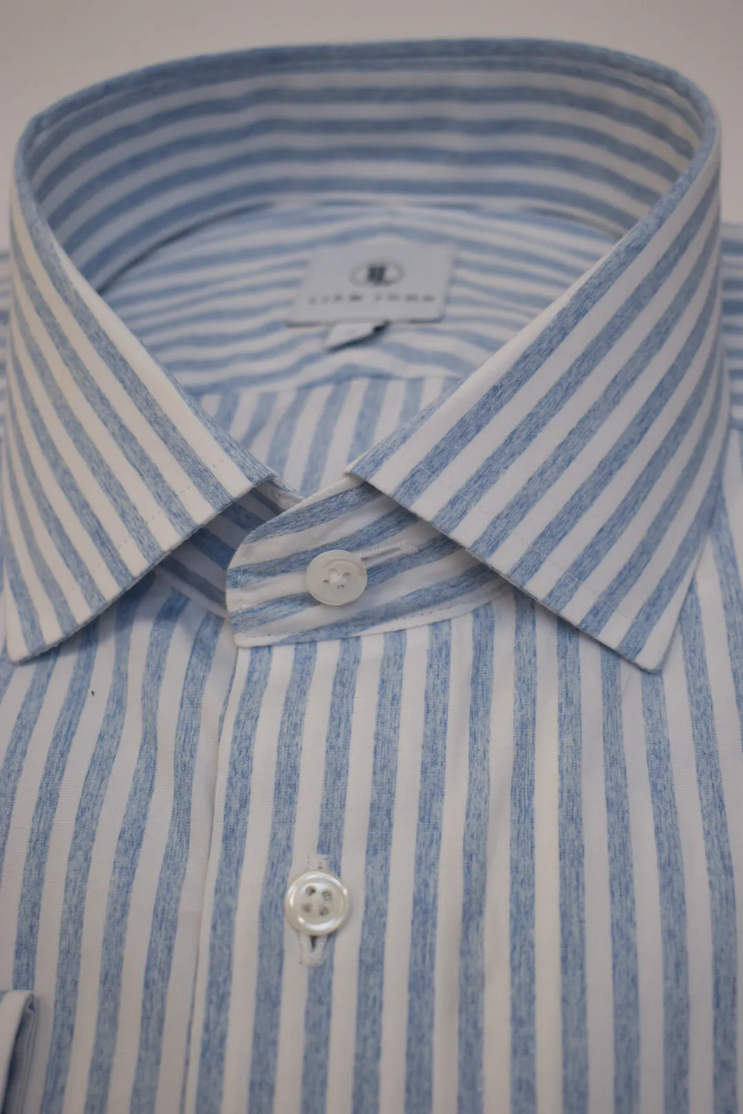 Liam John Light Blue Stripe Sport Shirt