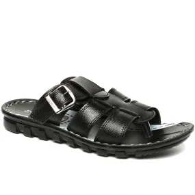 Men's Black Vertex Flip-Flops