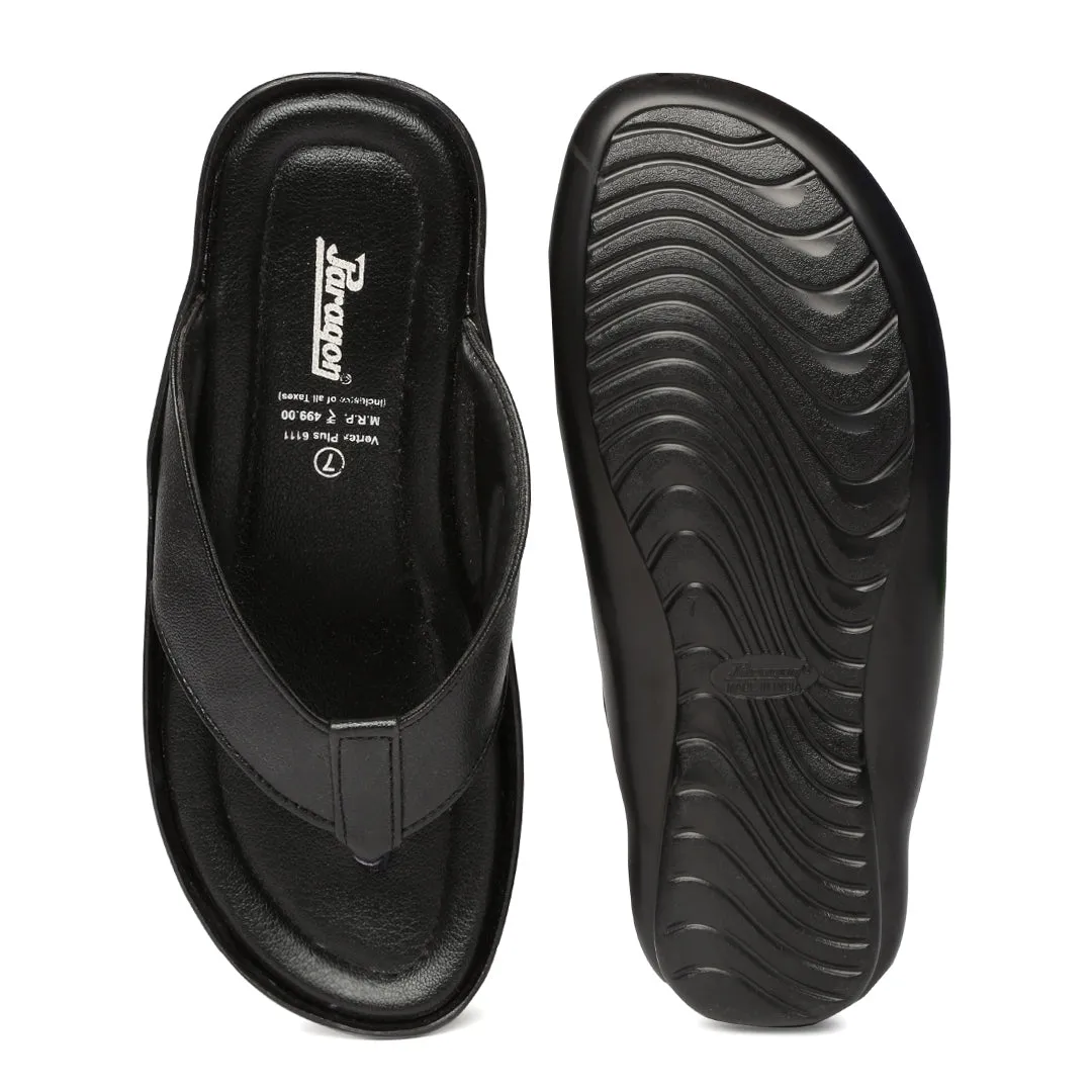 Men's Black Vertex Plus Flip-Flops