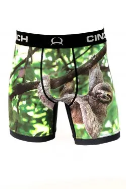 MEN'S CINCH 6" SLOTH BOXER BRIEFS - MULTI