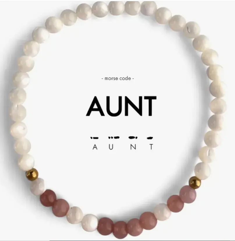 Morse Code Bracelet - AUNT