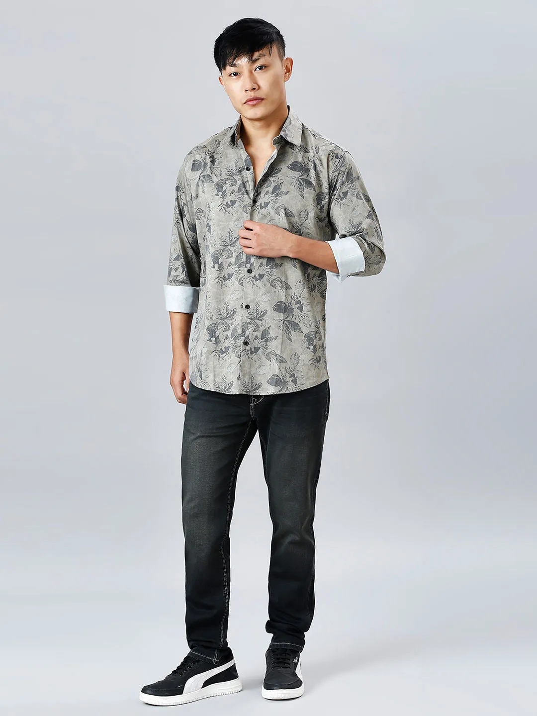 Munich Floral Printed Men's Shirt