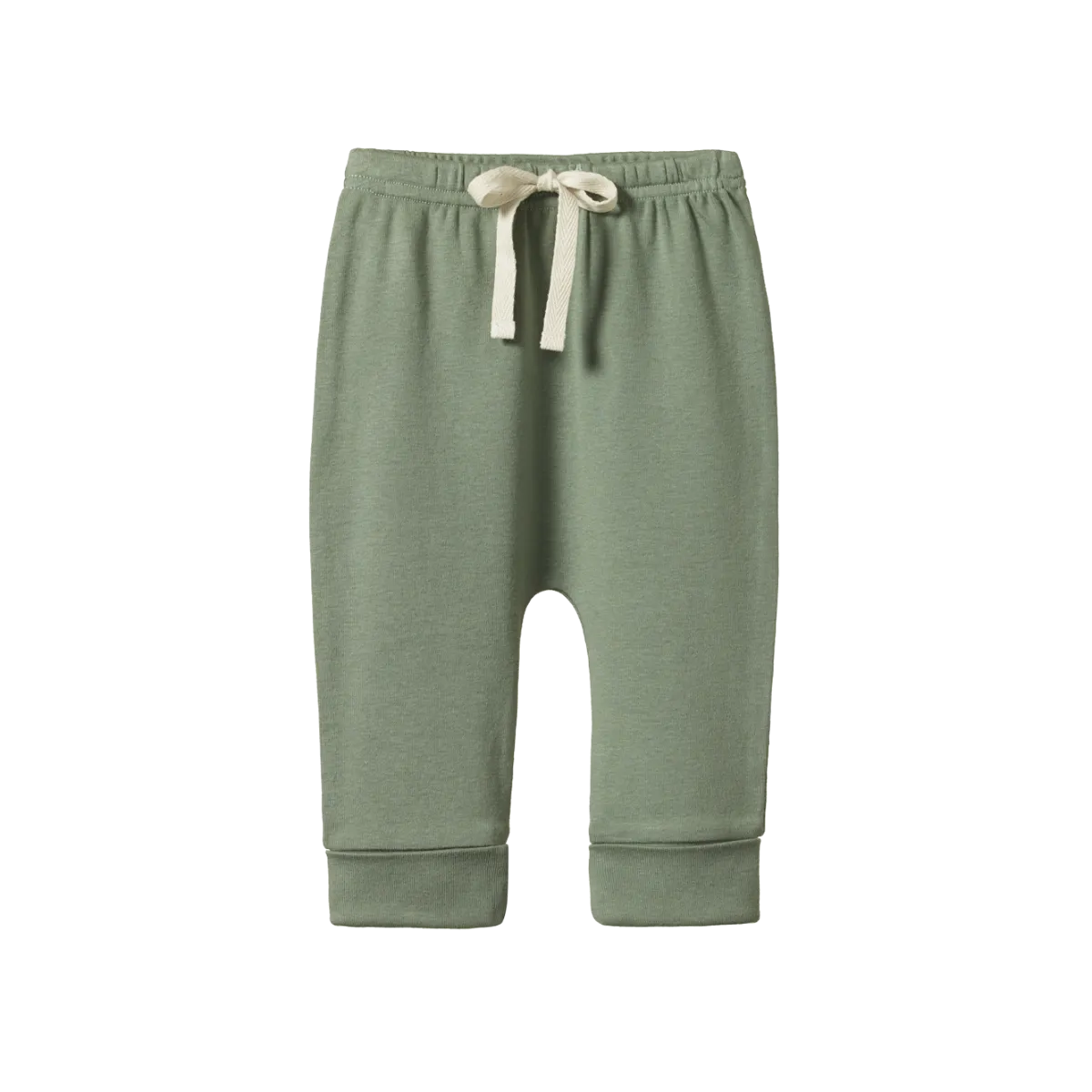 Nature Baby Cotton Drawstring Pants - Nettle