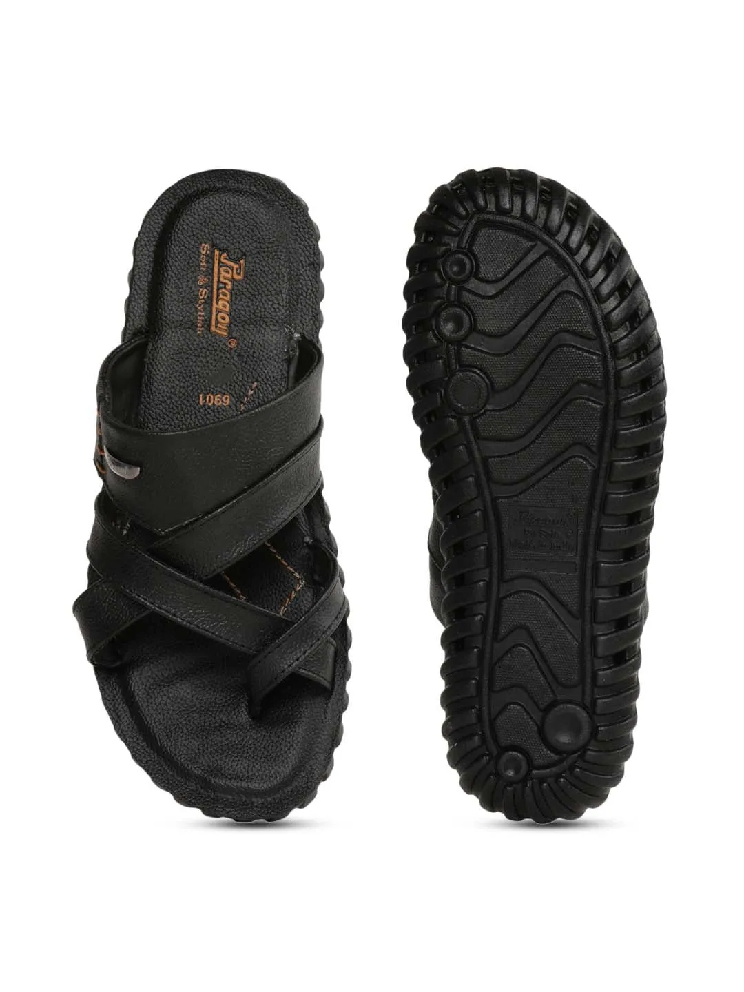 Paragon PU6901G Men Stylish Sandals | Comfortable Sandals for Daily Outdoor Use | Casual Formal Sandals with Cushioned Soles