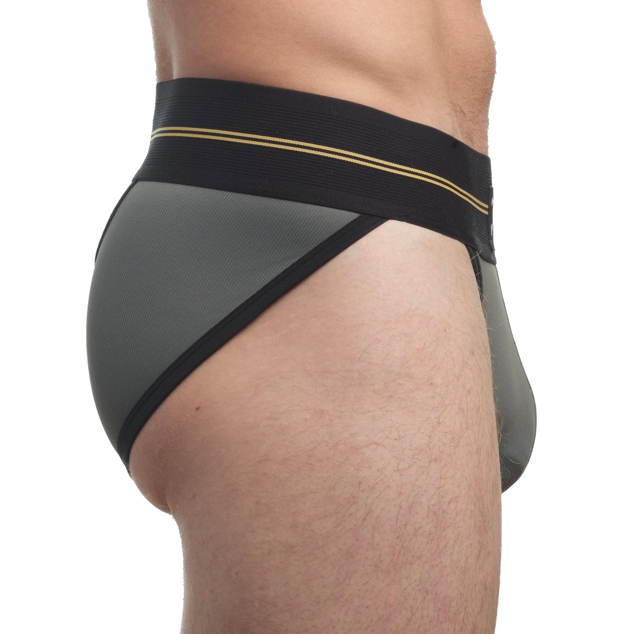 Performance Rib Sport Brief Grey