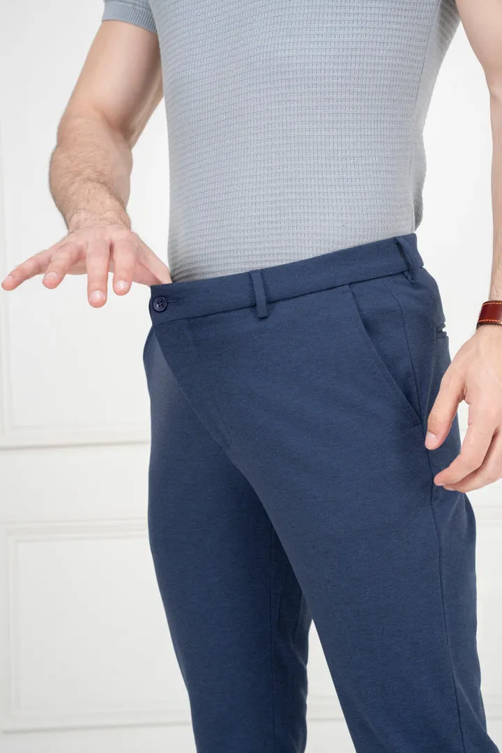 Prussian Blue Power Stretch Slim Fit Pants