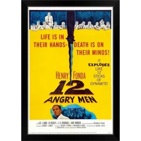 "12 Angry Men (1957)" Black Framed Print