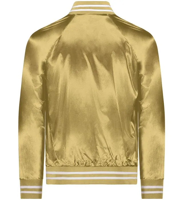 Satin Sinfonia Line Jacket, Metallic Gold