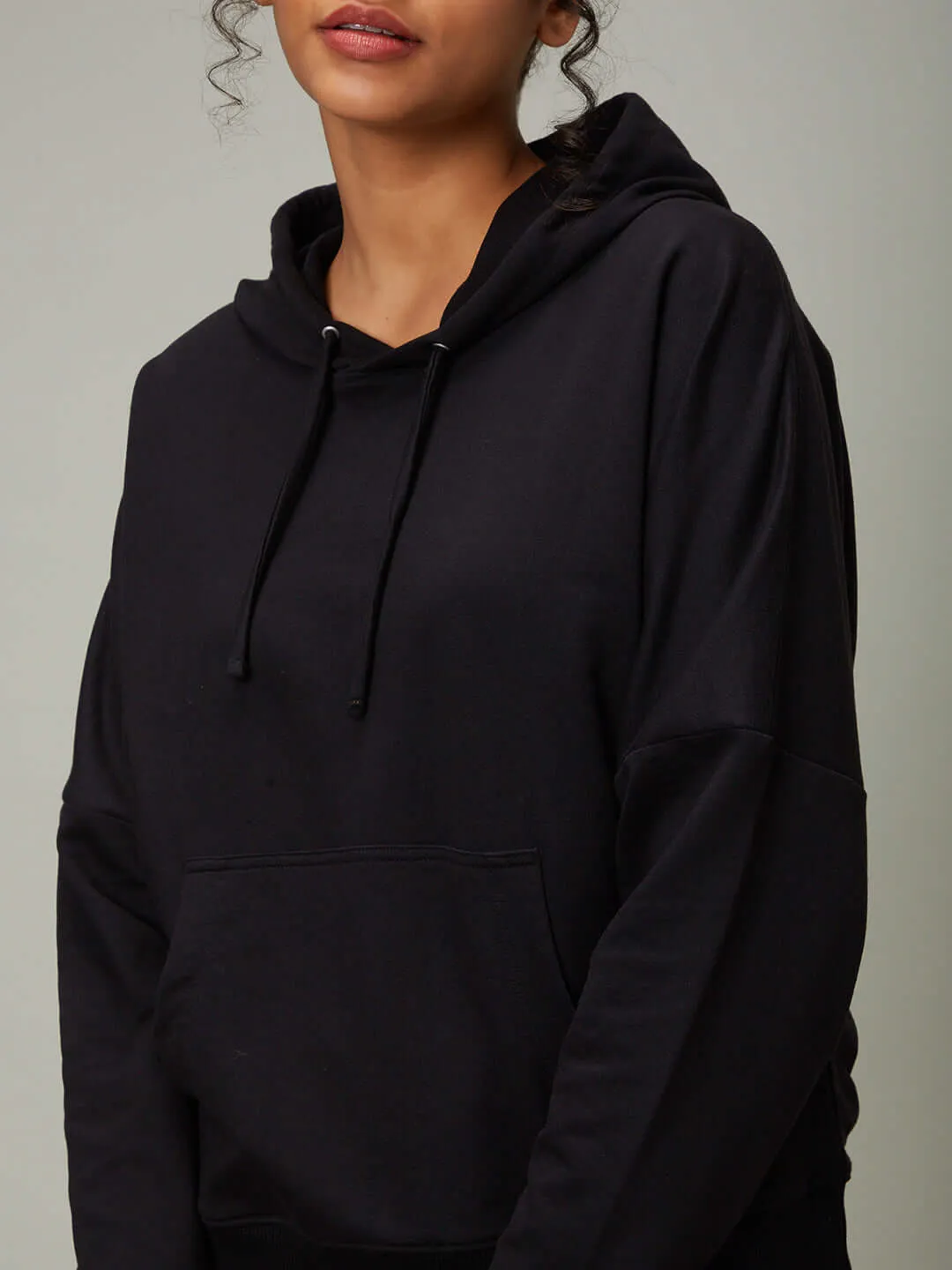 Terry All Weather Black Sweatshirt