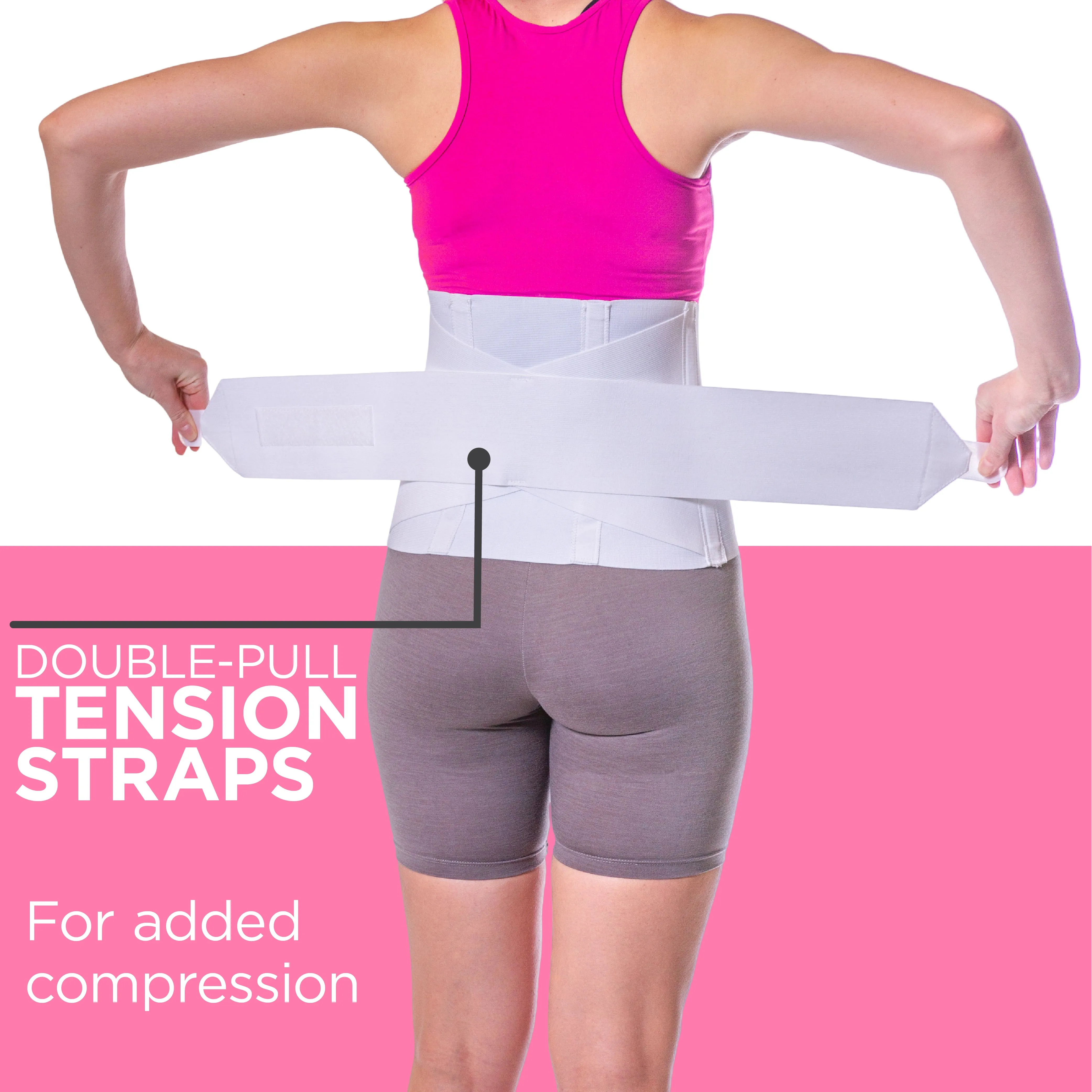 Women's Back Brace for Female Lower Back Pain | Lumbar Compression Support Belt (Plus Sizes up to 3XL)